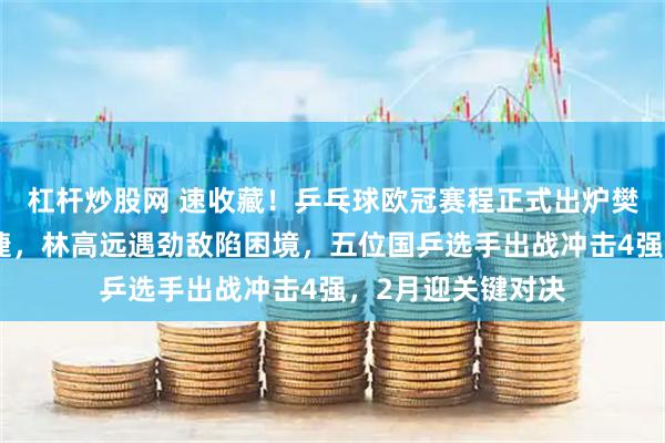 杠杆炒股网 速收藏！乒乓球欧冠赛程正式出炉樊振东率队首战告捷，林高远遇劲敌陷困境，五位国乒选手出战冲击4强，2月迎关键对决